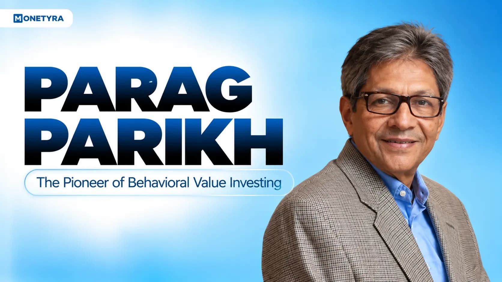 Illustration depicting Parag Parikh and the principles of behavioral value investing in Indian financial markets