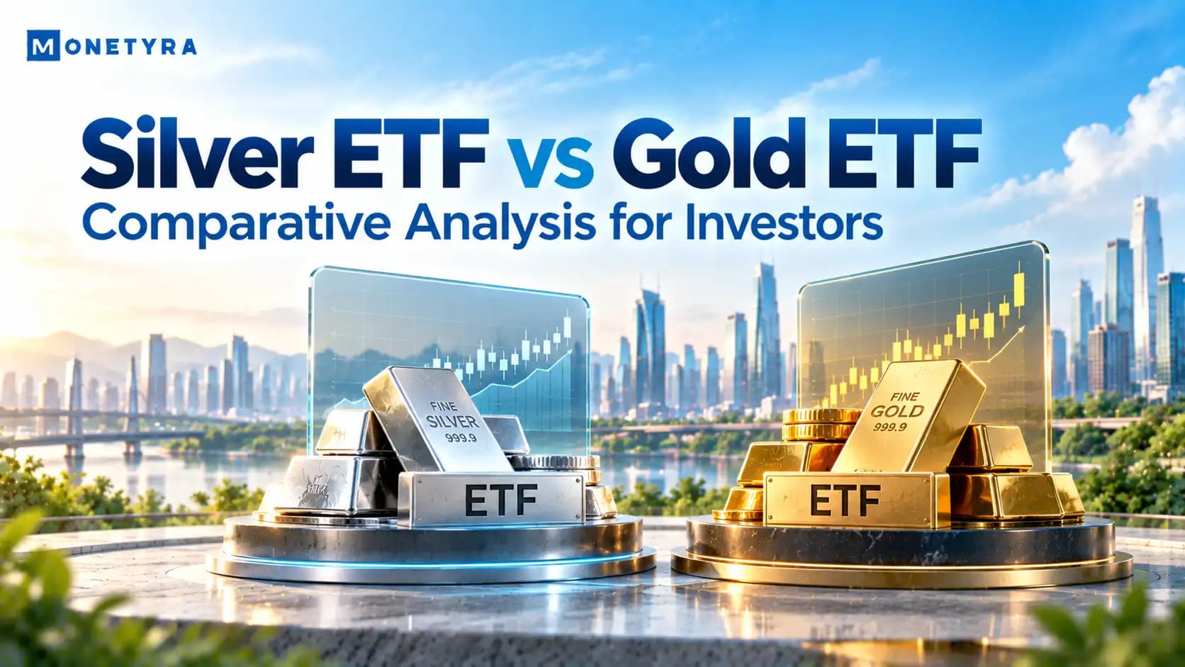Comparison of gold ETF and silver ETF physical vaulting and market trends in India.